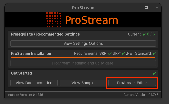 Open ProStream Editor 1
