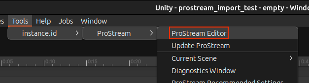 Open ProStream Editor 2