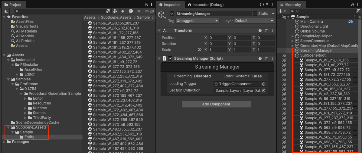 SubScenes and Components