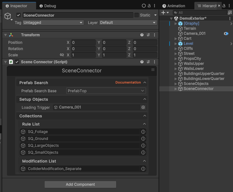 SceneConnector GameObject
