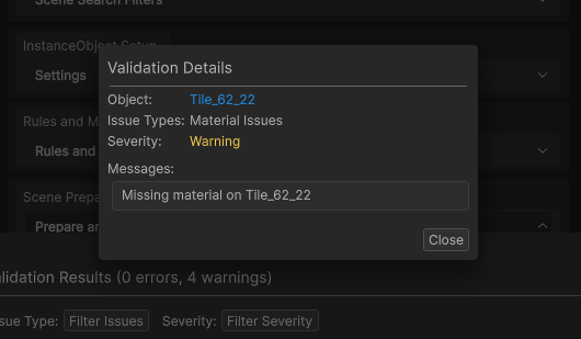 Validation Result Details